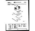Frigidaire R32BAL3 broiler parts diagram