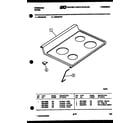 Frigidaire RE34BAW3 cooktop parts diagram
