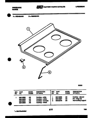 Cooktop parts