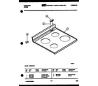Frigidaire RGS35CL2 cooktop parts diagram