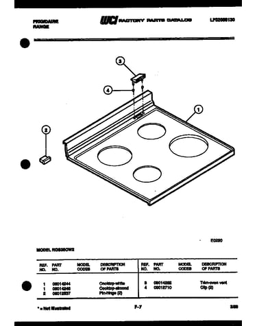 Cooktop parts