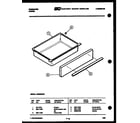 Frigidaire RGS35CL2 drawer parts diagram