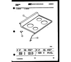 Frigidaire R30BCH3 cooktop parts diagram