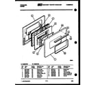 Frigidaire RG26CL2 door parts diagram