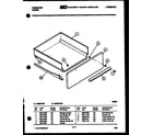 Frigidaire RG26CW3 drawer parts diagram