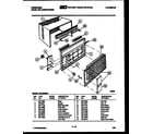 Frigidaire AW12NE5F1 cabinet parts diagram