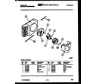 Frigidaire AW12NE5F1 air handling parts diagram