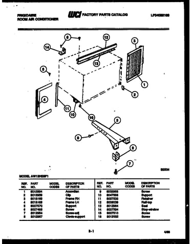 Window mounting parts