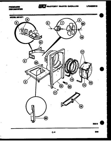 Air, water and condensing parts