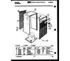 Frigidaire MR50E2 cabinet and control parts diagram