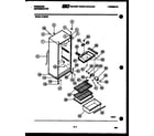 Frigidaire D13MW8 cabinet parts diagram
