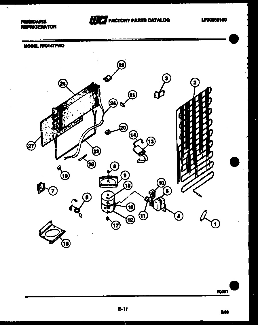 System and automatic defrost parts