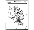 Frigidaire D13FW0 cabinet parts diagram