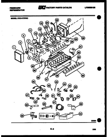 Ice maker and installation parts