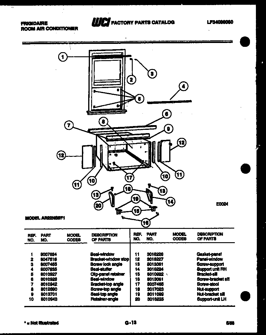 WINDOW MOUNTING PARTS