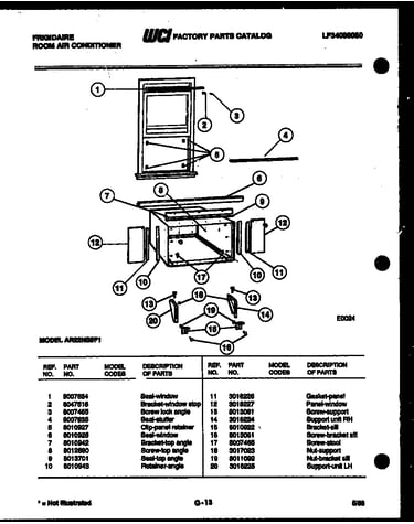 Window mounting parts