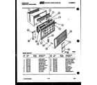 Frigidaire A06LH6F1 cabinet parts diagram
