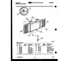 Frigidaire A06LH6F1 window mounting parts diagram