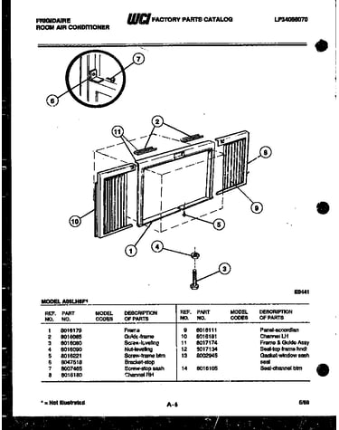 Window mounting parts