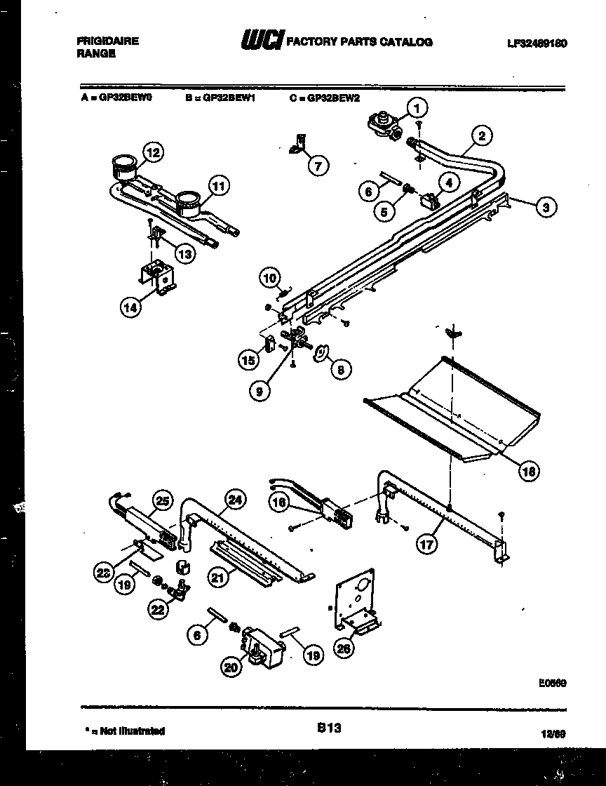 Burner, manifold and gas control