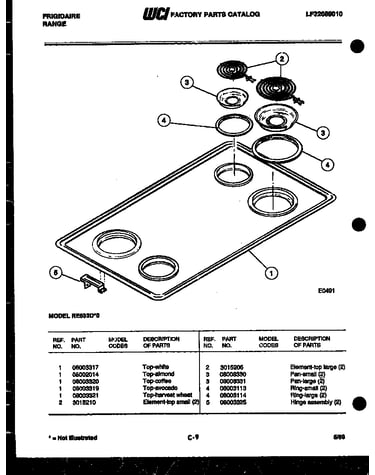 Cooktop parts