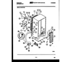 Frigidaire FPE19V3FW0 system and automatic defrost parts diagram