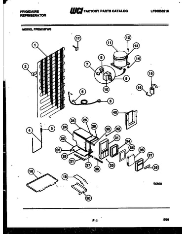 System and automatic defrost parts