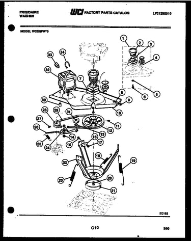 Motor and idler arm clutch