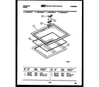 Frigidaire REG438QMA3 cooktop frame parts diagram