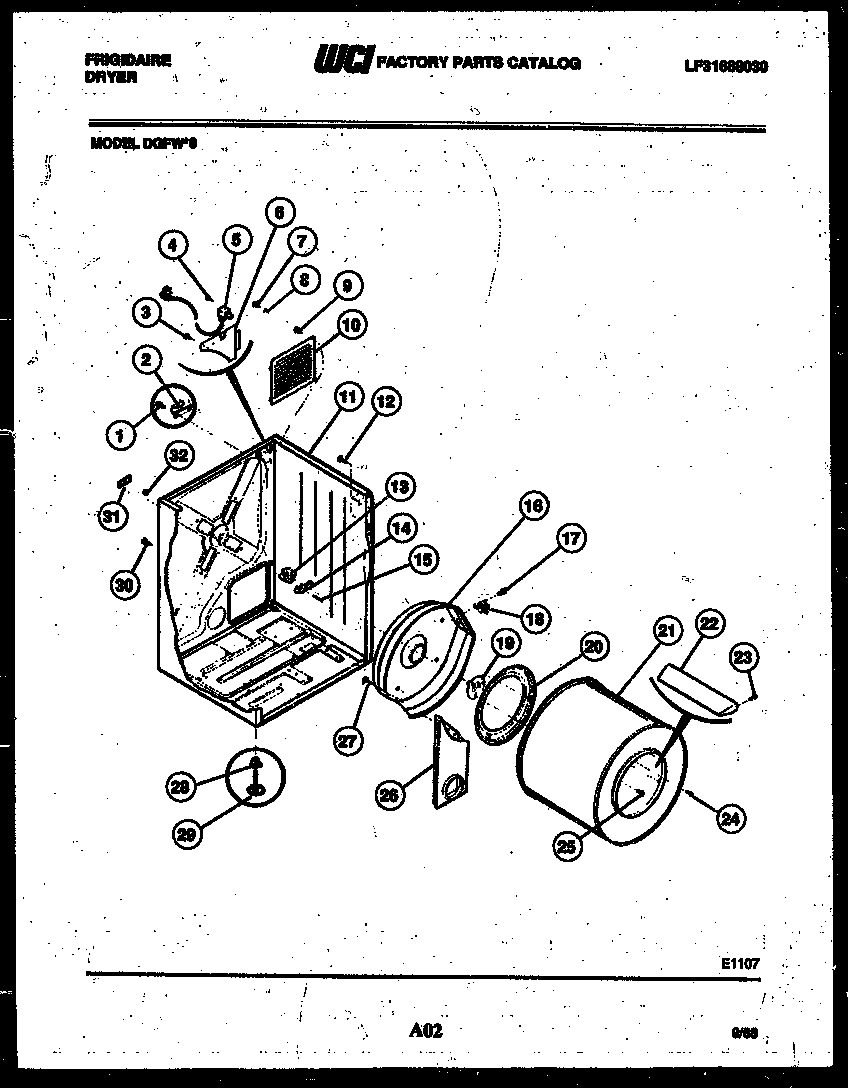 Cabinet and component parts