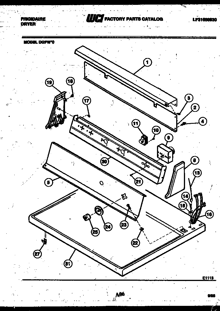 Console and control parts