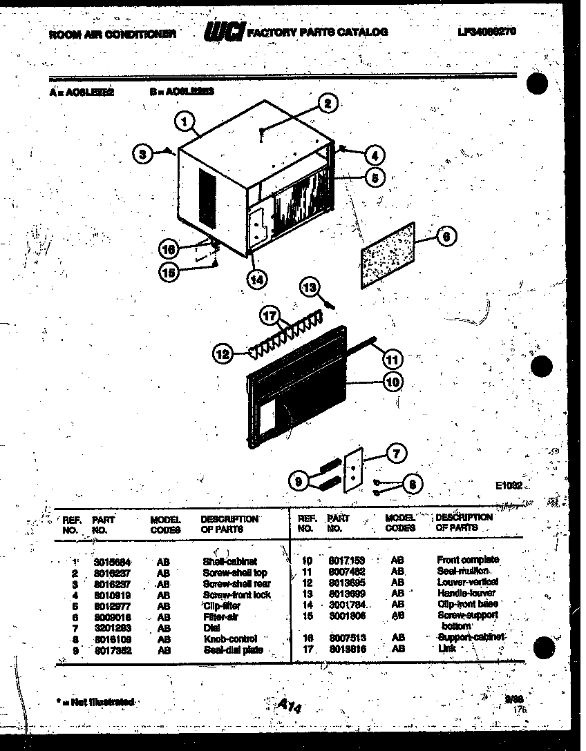 Cabinet parts