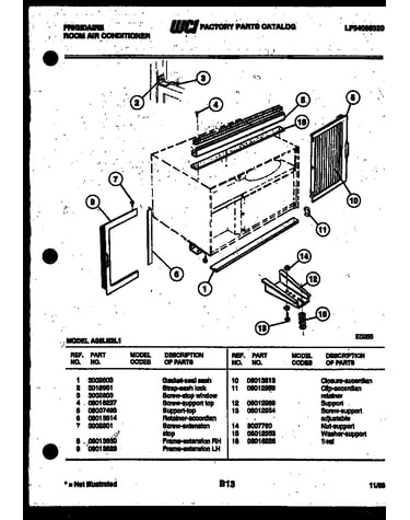 Window mounting parts