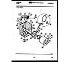Frigidaire DEFW0 cabinet and component parts diagram
