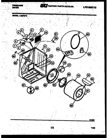 Cabinet and component parts