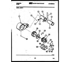 Frigidaire DEFW0 motor and blower parts diagram