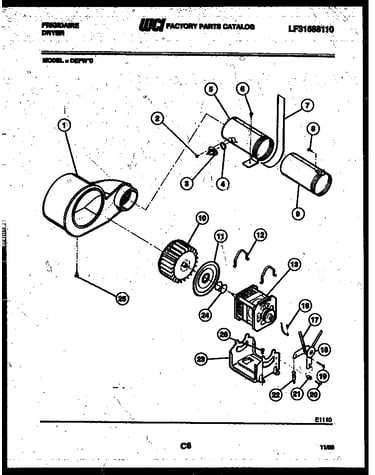 Motor and blower parts