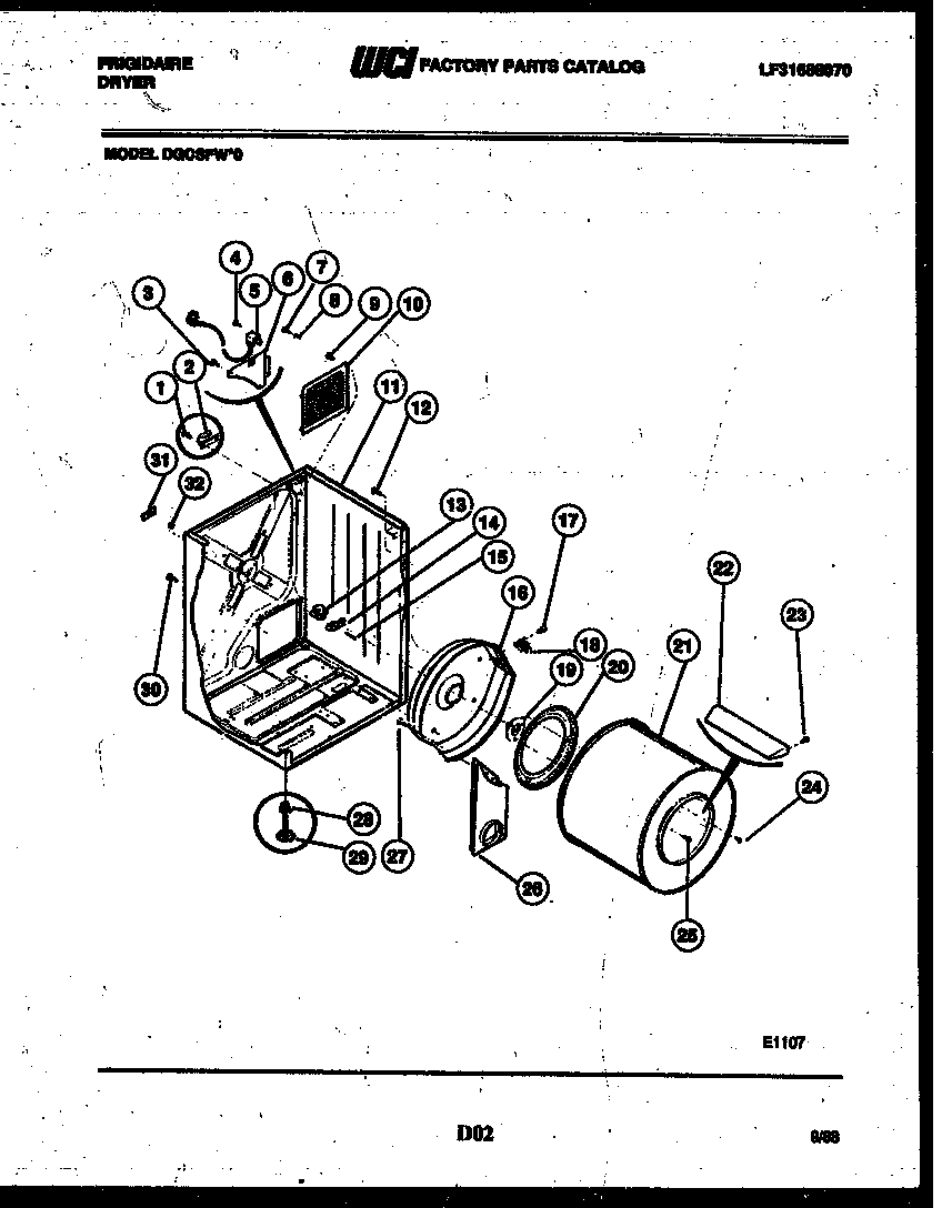 Cabinet and component parts
