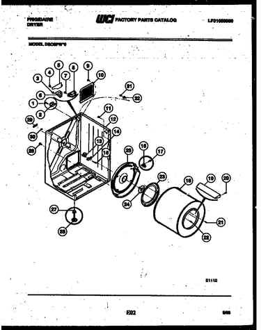 Cabinet and component parts