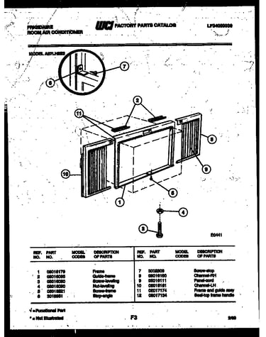 Window mounting parts