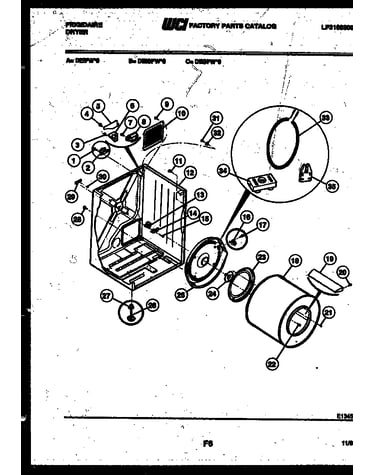 Cabinet and component parts