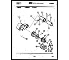 Frigidaire DESFL0 motor and blower parts diagram