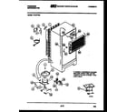Frigidaire FP18TFL2 system and automatic defrost parts diagram