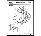 Frigidaire FPE17TLH0 cabinet parts diagram