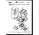 Frigidaire FPE17TLL0 shelves and supports diagram