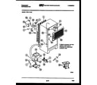 Frigidaire FPE17TLH0 system and automatic defrost parts diagram