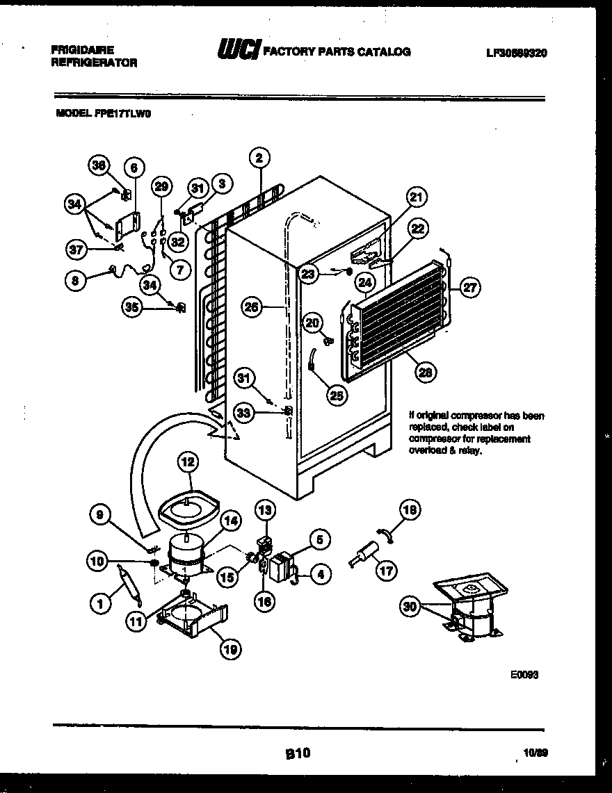System and automatic defrost parts