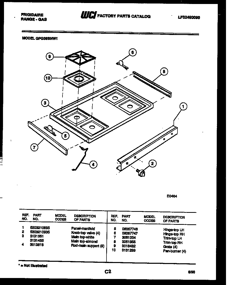 Cooktop parts