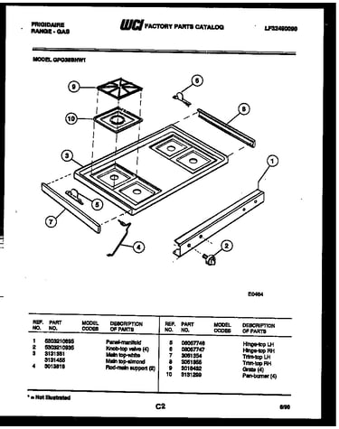 Cooktop parts