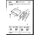 Frigidaire GPG38BNL1 drawer parts diagram